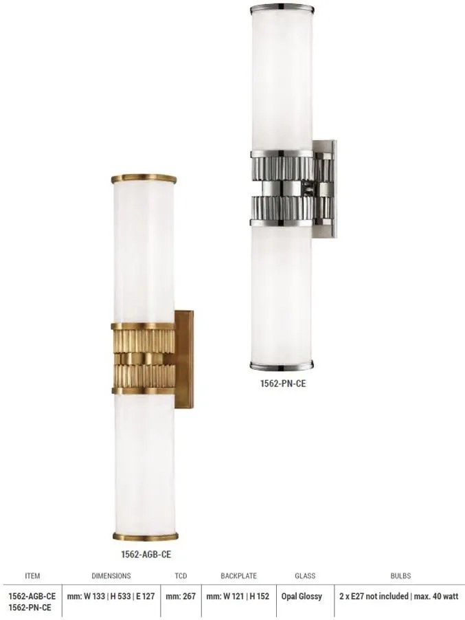 Aplica de perete LUX design modern HARPER alama antichizata