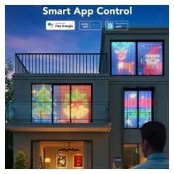 Instalație LED RGB decorativă dimabilă Govee LED/15W/230V IP65 Wi-Fi