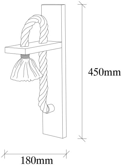 Aplică EREBOS 1xE27/40W/230V