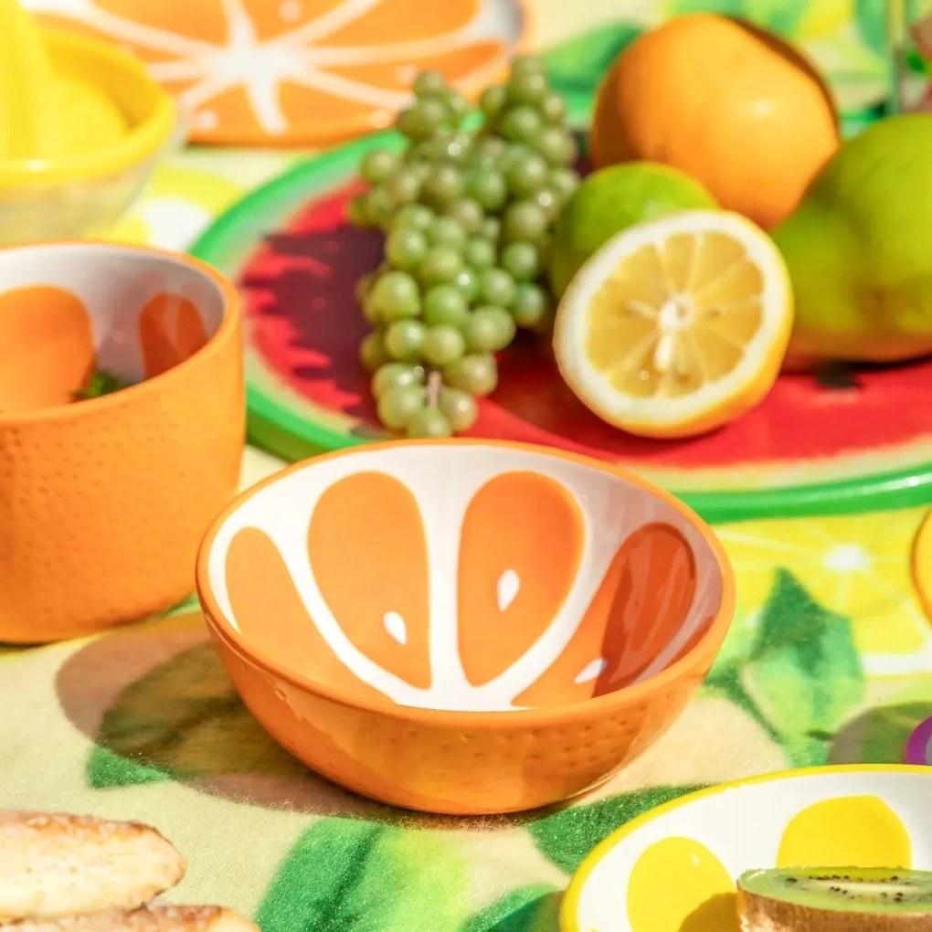 Altom Set de boluri din ceramică Tropicanaportocaliu 12,5 cm, 2 buc.