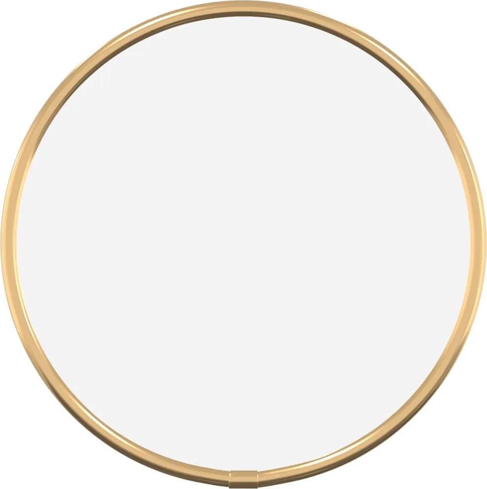 vidaXL Oglindă de perete rotundă, auriu, Ø 20 cm