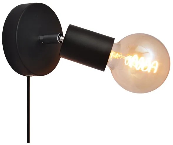 Spot de perete TUNE 1xE27/20W/230V negru