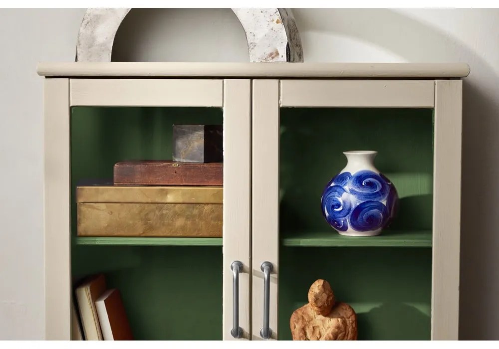 Vază albastră din gresie pictată manual Tulle – Kähler Design