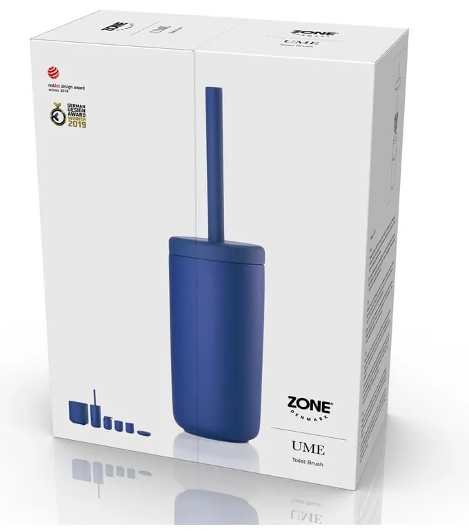 Perie de WC albastră din gresie ceramică Ume – Zone