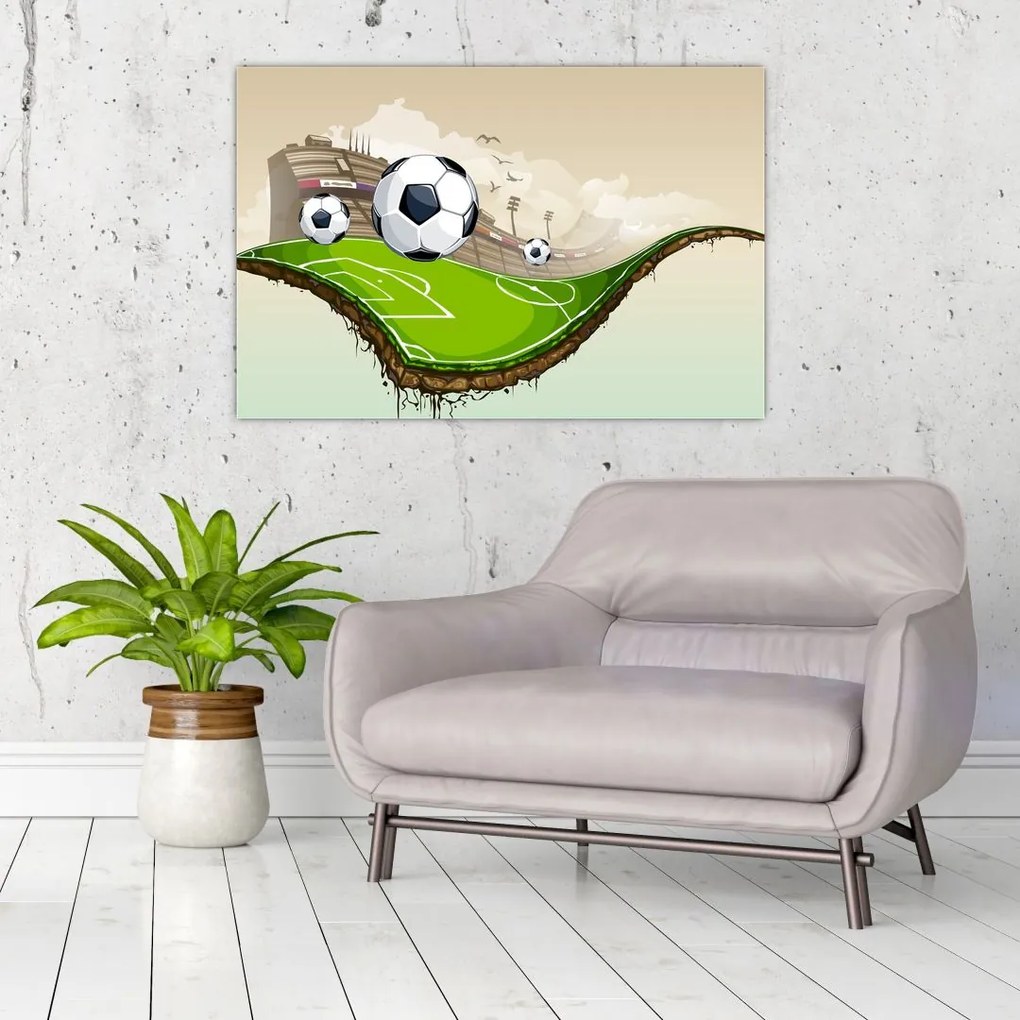 Tablou - Teren de fotbal (90x60 cm)