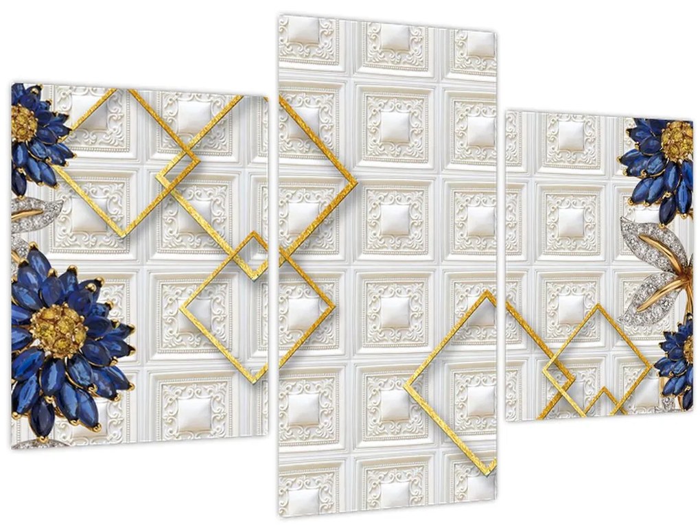 Tablou - Flori de diamant (90x60 cm)