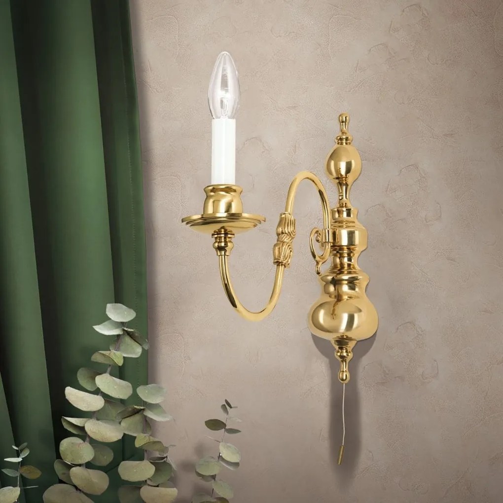 Aplica de perete design clasic FLAMISCH, alama lucioasa