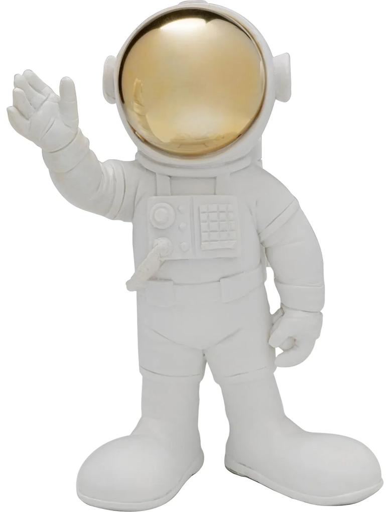 Figurina decorativa alba Welcome Astronaut 17x27 cm