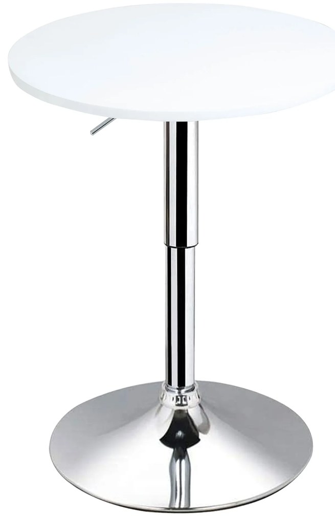 HomCom masa inalta reglabila, blat rotund, Φ60x69-93 cm | AOSOM RO