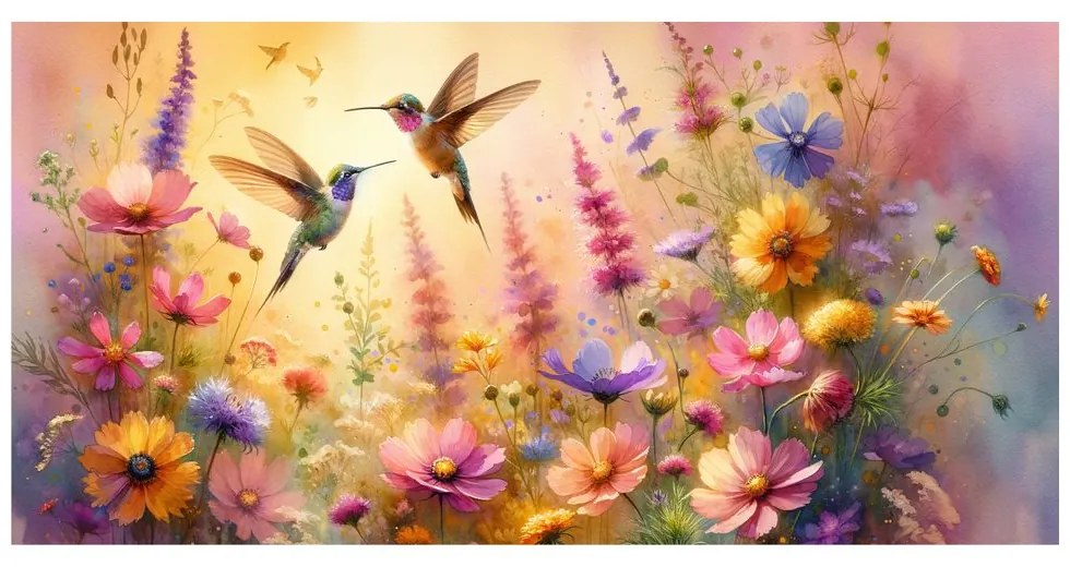 Tablou dansul colibrilor