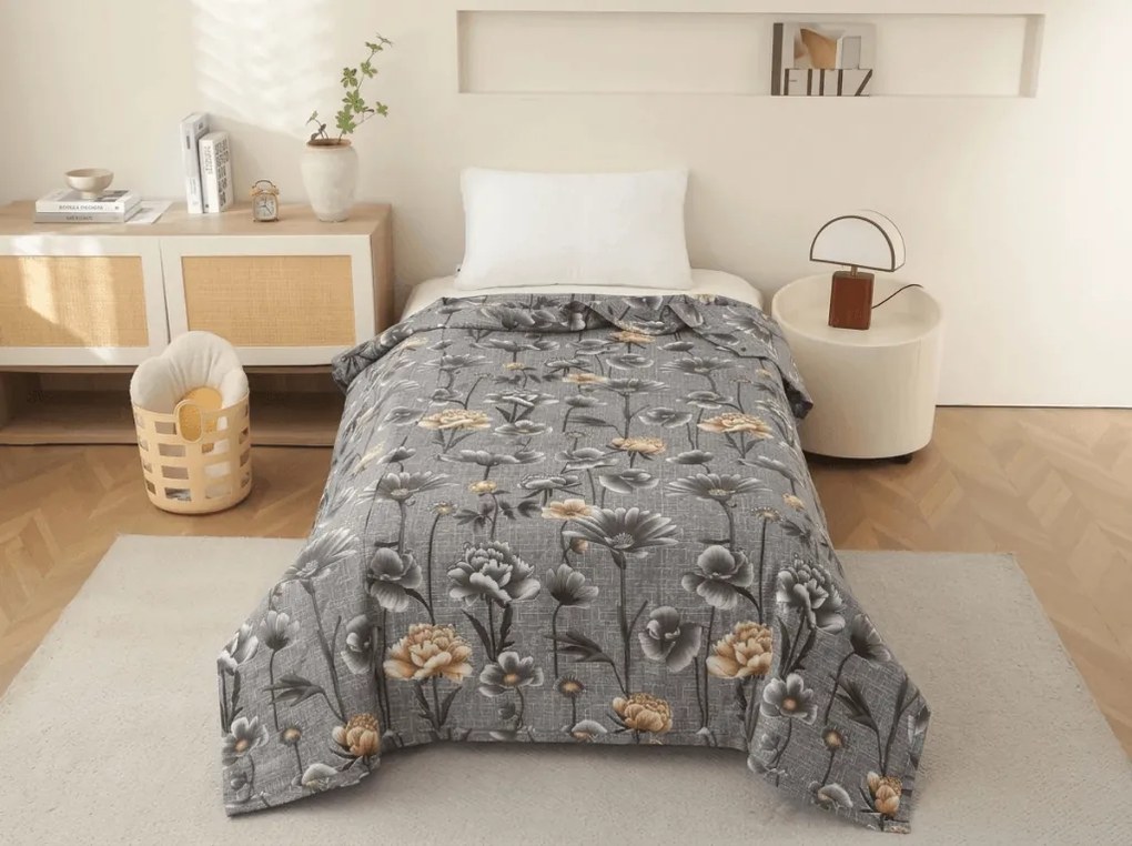 Plapuma de vara FLORVEX 140x200 cm, gri