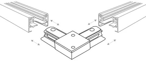 Spot pentru sistem de șină Zuma Line 3045 REFLEKTOR 8xGU10/10W/230V