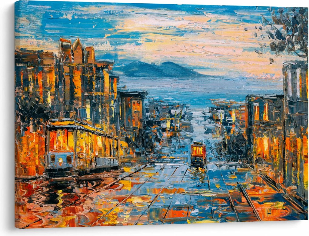 Tablou - Telecabină, San Francisco (70x50 cm)