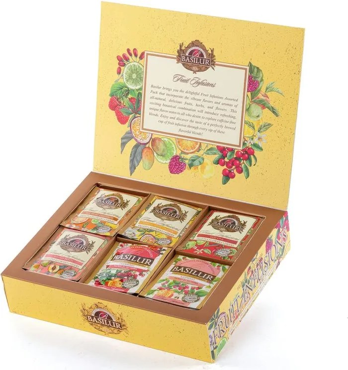 Basilur Ceaiuri FRUIT INFUSIONS Assorted III colecție cadou 60 pliculețe