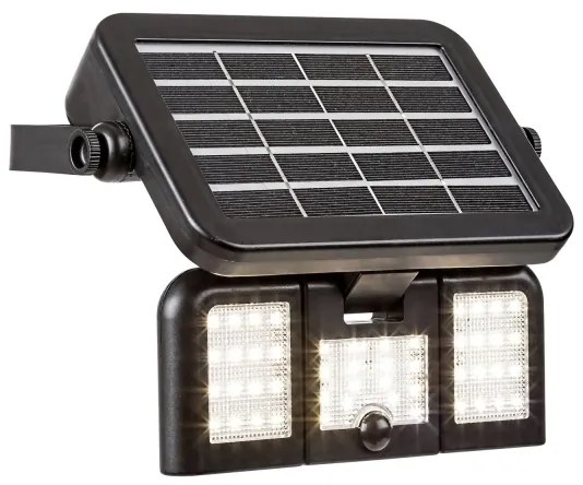 Proiector LED solar cu senzor LIHULL LED/9,6W/3,7V IP44 Rabalux 77020