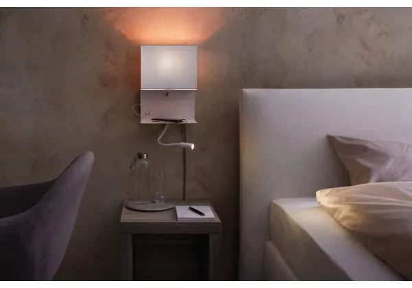 Paulmann 78913 - Aplica de perete MERANI 230V, LED/2,5W + 1xE27/40W cu port USB