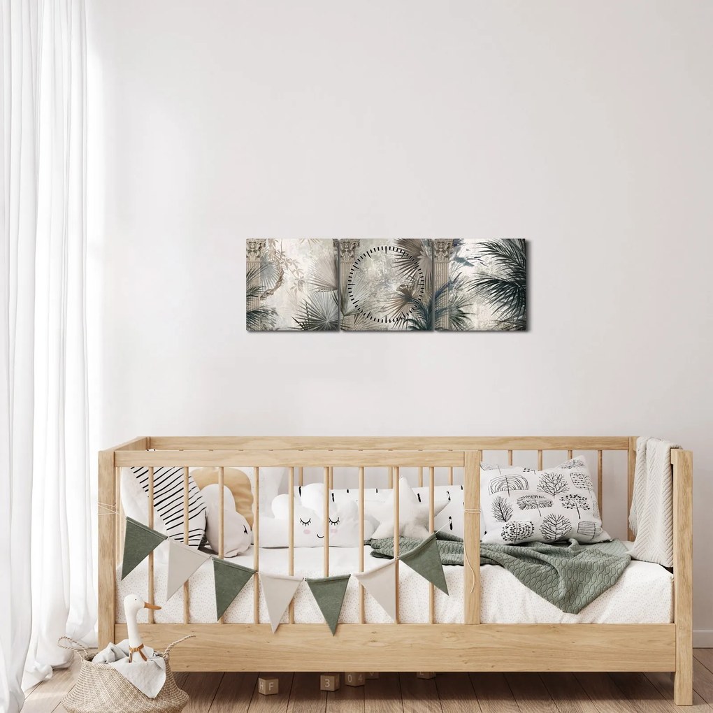 Tablou - Coloane (cu ceas) (90x30 cm)