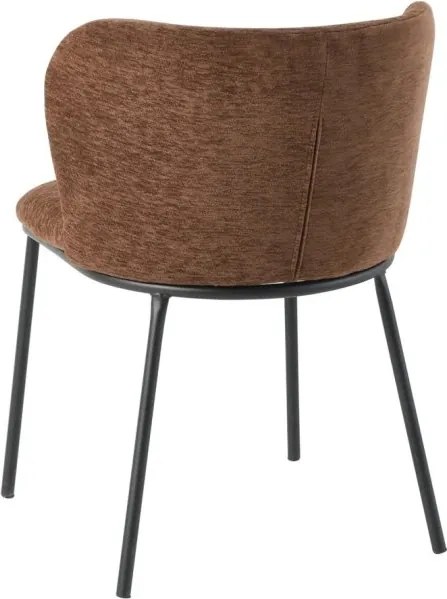Set 2 scaune stil retro LYON tesatura maro