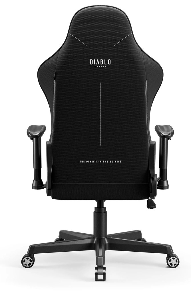 Scaun gaming Diablo X-Starter din țesătură gri