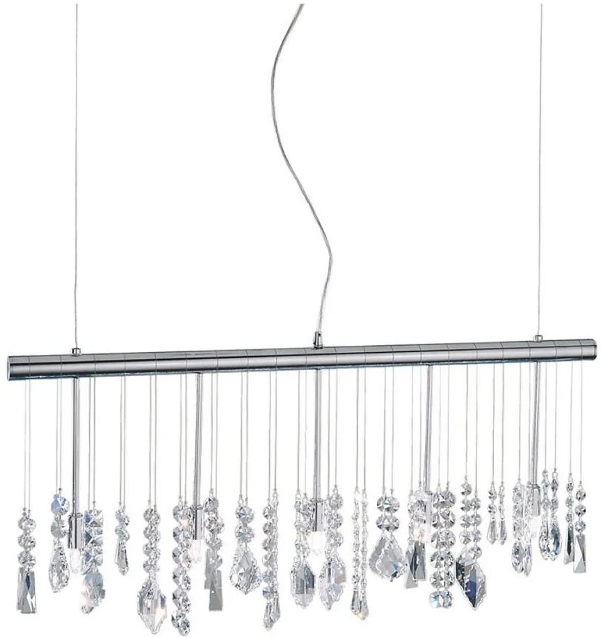 Lustră de cristal pe cablu Kolarz 104.85.5 STRETTA 5xG9/40W/230V crom lucios