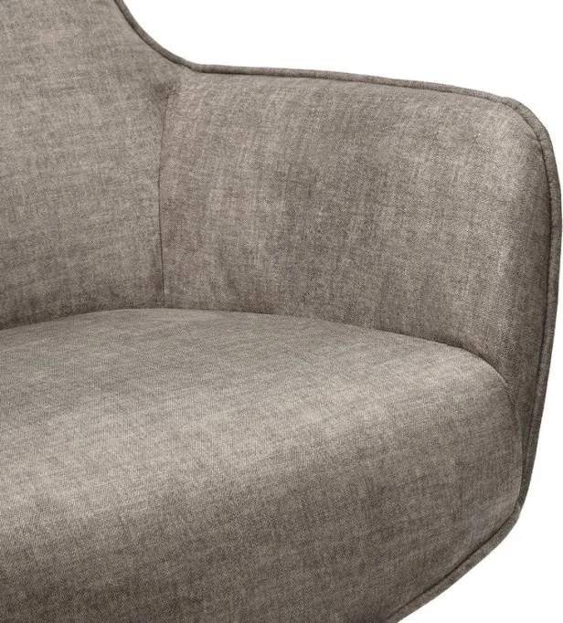 Fotoliu pivotant VOGUE catifea taupe