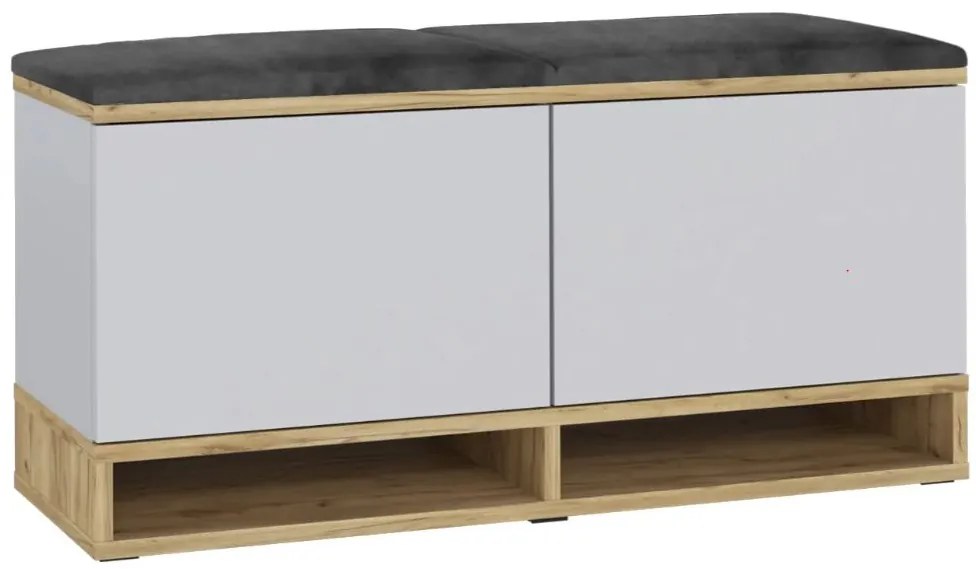 Cuier pentru hol White/ Craft/ Grey