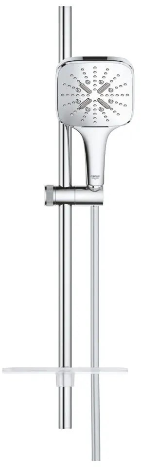 Set para de dus 130, 3 jeturi, bara si furtun de 60 cm, crom