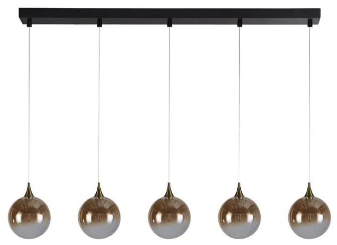 Lustra cu 5 pendule LED design modern minimalist Alchemy