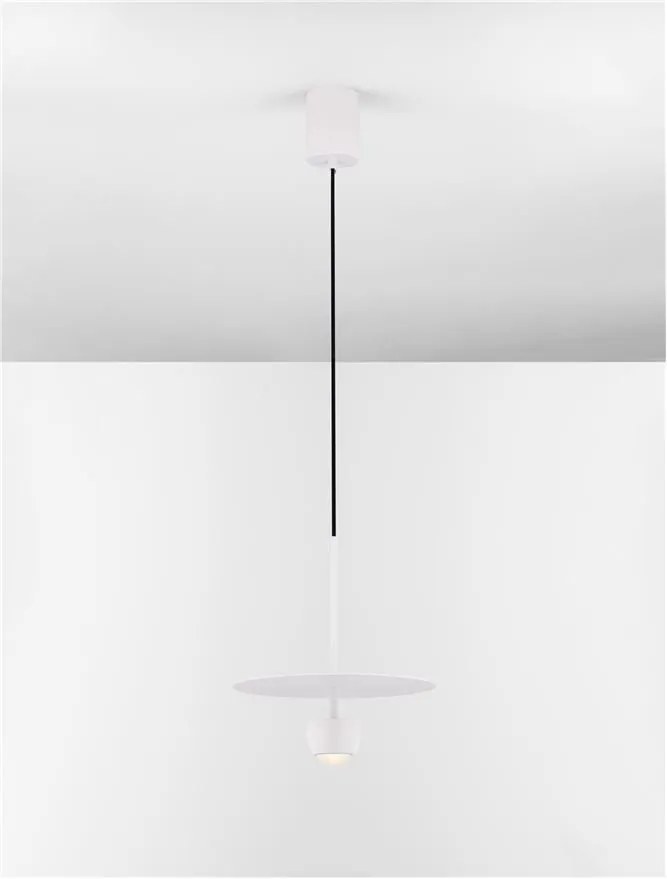 Pendul LED stil minimalist EDEM alb