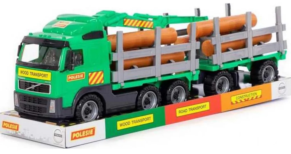 Trailer+remorca+lemne - Volvo PowerTruck, 77x19x25 cm, Wader