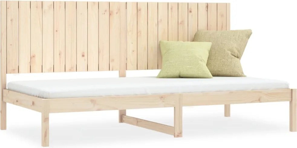 vidaXL Pat de zi fără saltea, 90x200 cm, lemn masiv pin