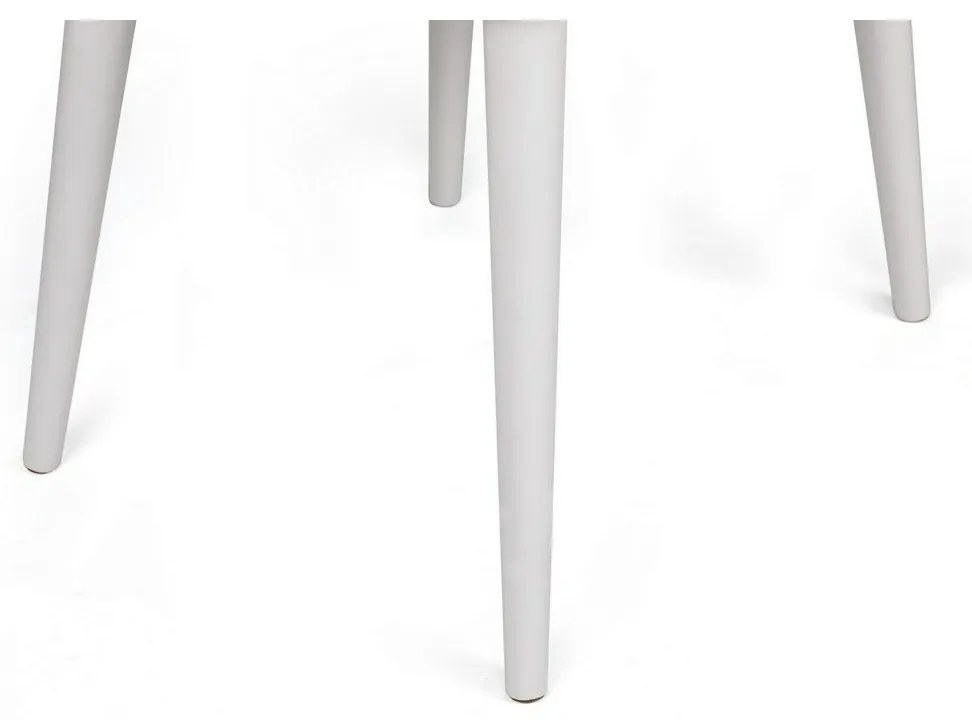 Set de scaune de sufragerie Alfa Beige and White,2 buc.