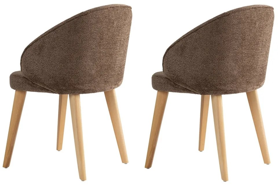 Set de scaune de sufragerie Bentley Brown and Light Oak, 2 buc.
