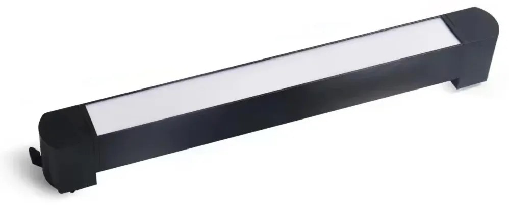 Proiector LED Tip Banda, 20W, 4000K Lumina Neutra, Directionabil Pe Sina Monofazata, Negru