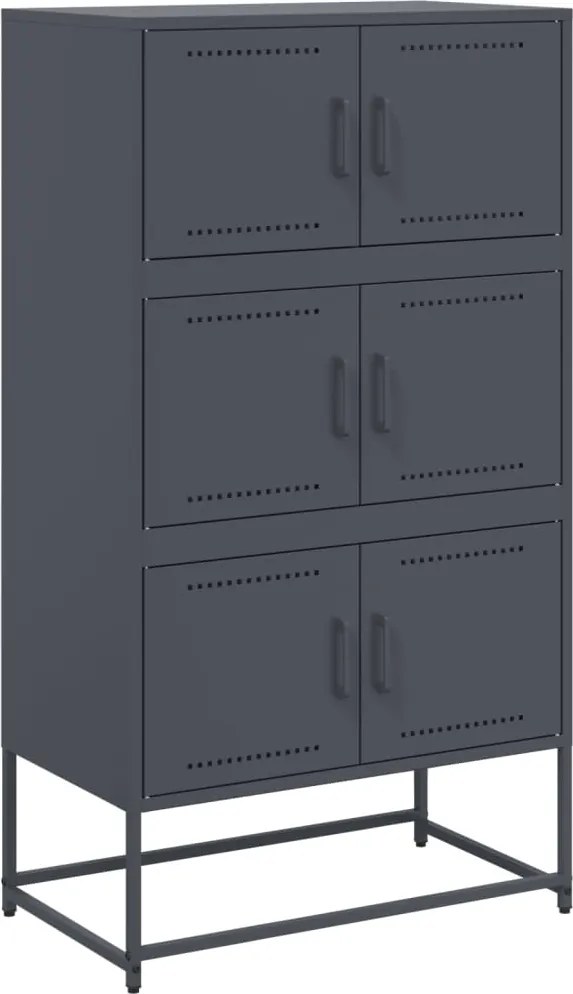 vidaXL Dulap, antracit, 68,5x38,5x123,5 cm, oțel
