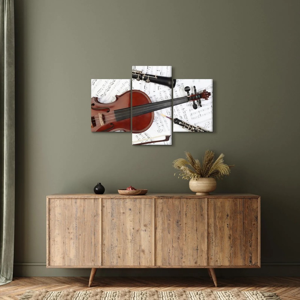 Tablou - Unelte muzicale (90x60 cm)