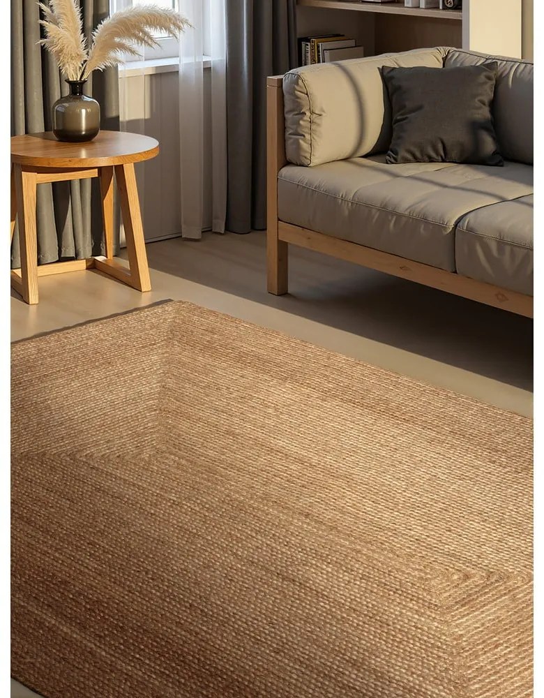 Covor în culoare naturală reversibil/țesut manual din iută 160x230 cm Juno – Hanse Home