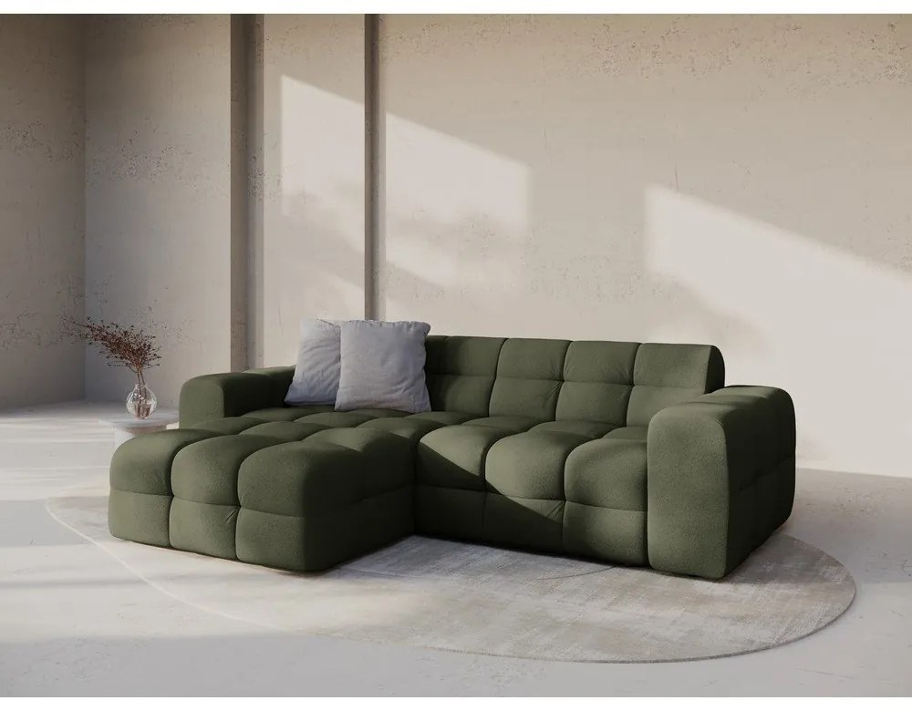 Colțar verde (cu colț pe partea stângă, cu șezlong) Kendal – Micadoni