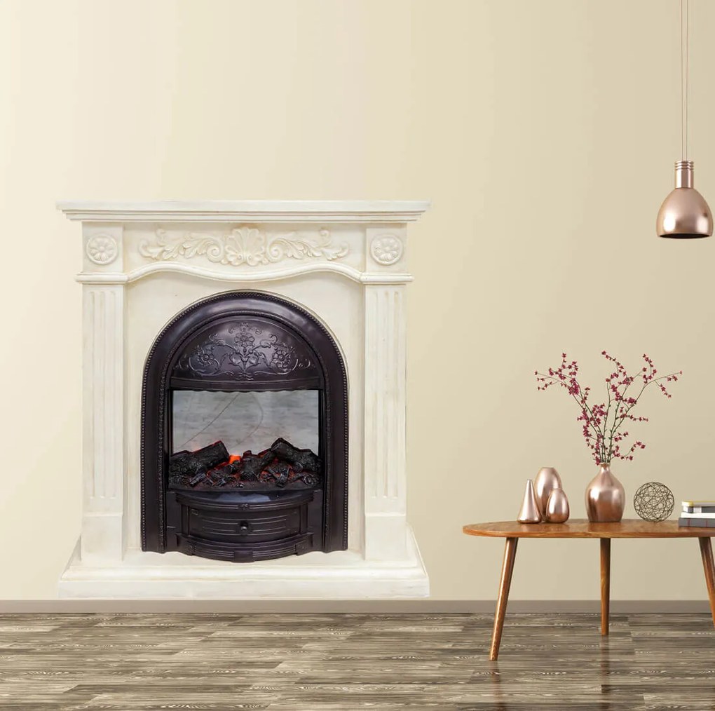 Autocolant decorativ cu efect 3D - Semineu Elegance - 112x119 cm