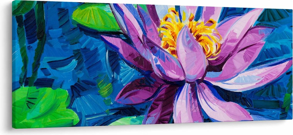 Tablou - Nufăr pe apă (120x50 cm)