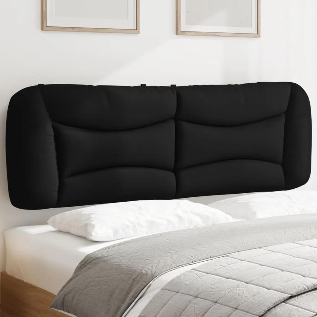 374590 vidaXL Pernă pentru tăblie de pat, negru, 160 cm, material textil