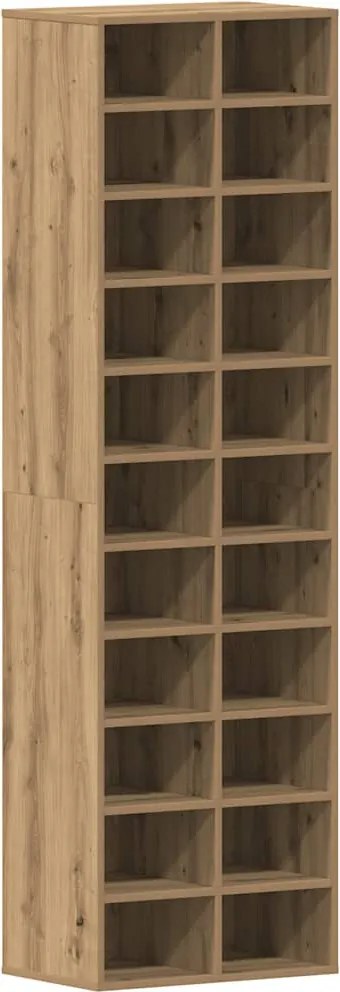 vidaXL Dulap Pantofi Artisan Stejar 54x34x183 cm Lemn prelucrat