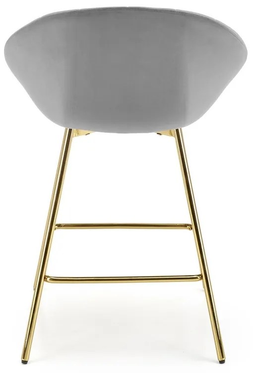 Scaun de bar Briggs, gri