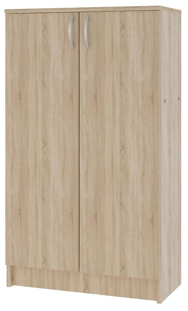 Biblioteca Flint, 2 Usi, Stejar Sonoma, 70 x 32 x 122 cm