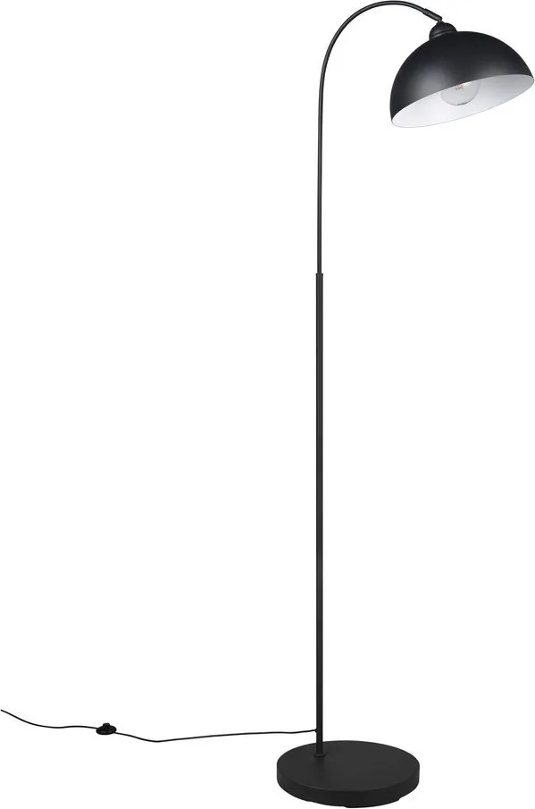 Lampadar negru cu abajur din metal (înălțime 170 cm) Sierra – Reality