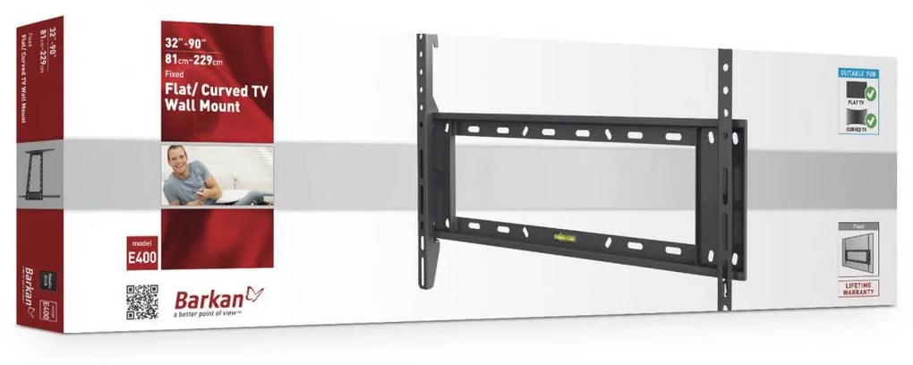 Barkan TV Wall Mount 32"-90", Black