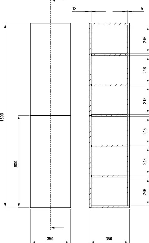 Prizma Coloană de baie SDI_NSL1