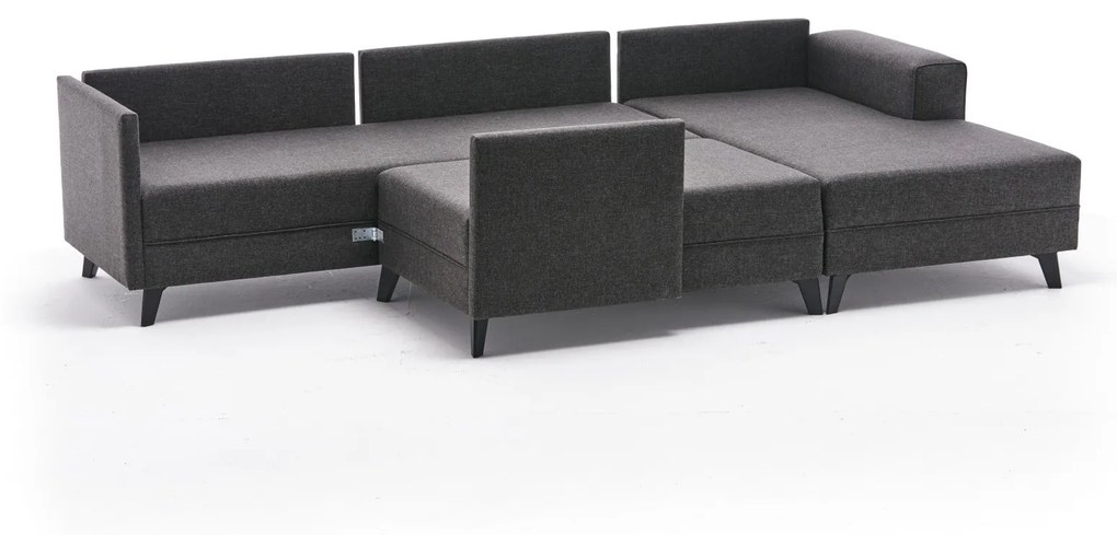 Canapea extensibilă de colț Efsun - Anthracite