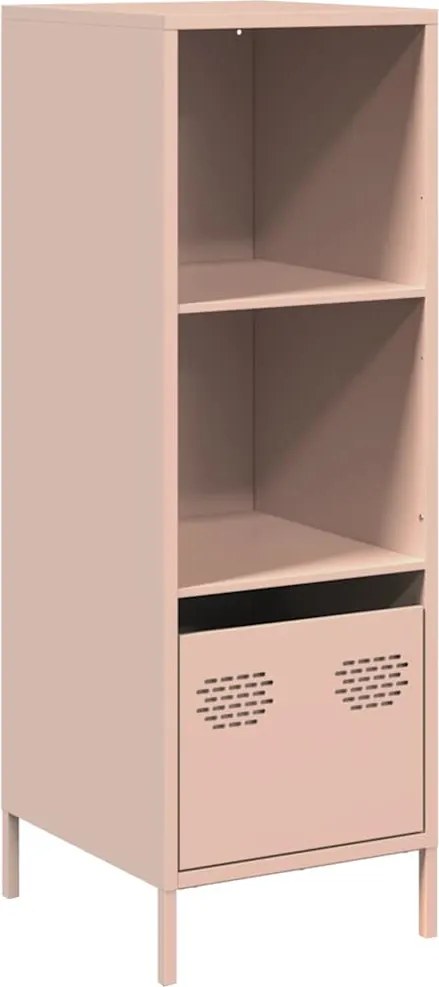 vidaXL Dulap înalt, roz, 35x39x103,5 cm, oțel