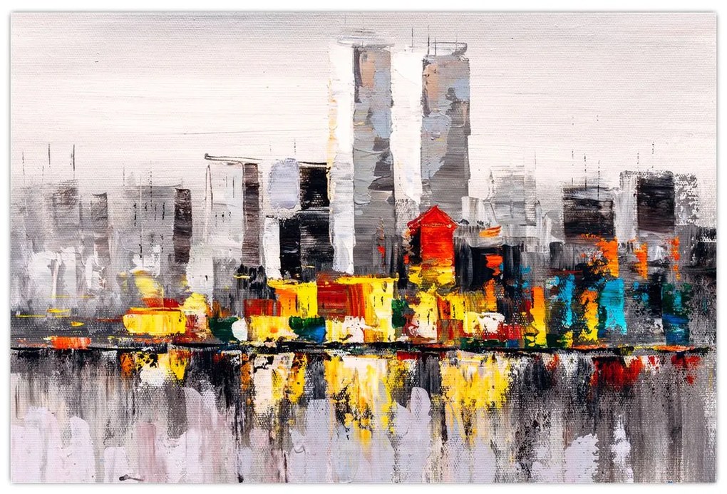 Tablou -Pictura orașului (90x60 cm)